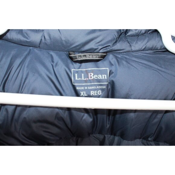 LL Bean Wind Challenger Stretch Down Jacket Blue Size XL - Picture 5 of 11